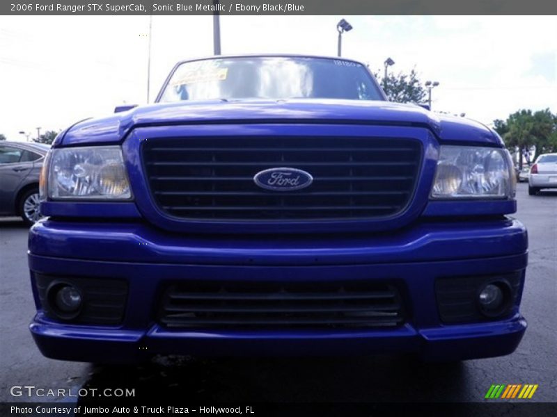 Sonic Blue Metallic / Ebony Black/Blue 2006 Ford Ranger STX SuperCab