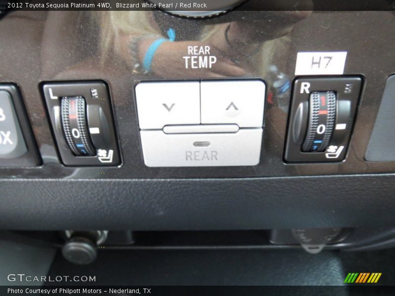 Controls of 2012 Sequoia Platinum 4WD