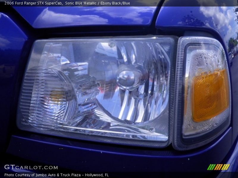 Sonic Blue Metallic / Ebony Black/Blue 2006 Ford Ranger STX SuperCab
