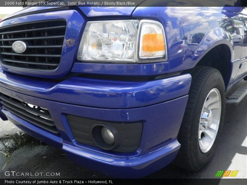 Sonic Blue Metallic / Ebony Black/Blue 2006 Ford Ranger STX SuperCab