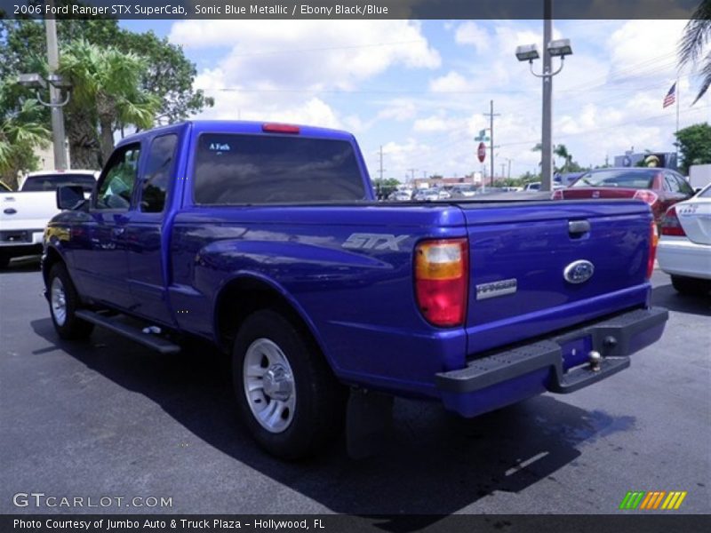 Sonic Blue Metallic / Ebony Black/Blue 2006 Ford Ranger STX SuperCab