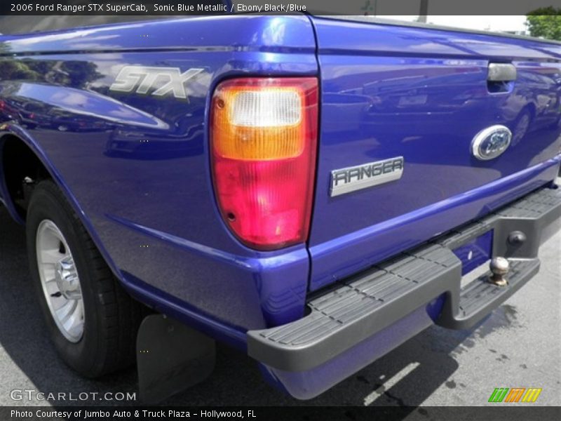 Sonic Blue Metallic / Ebony Black/Blue 2006 Ford Ranger STX SuperCab