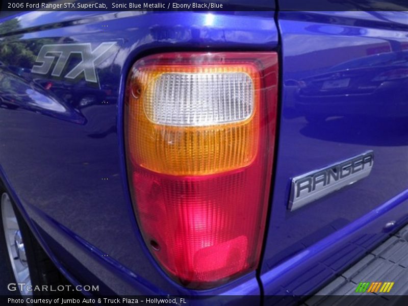 Sonic Blue Metallic / Ebony Black/Blue 2006 Ford Ranger STX SuperCab