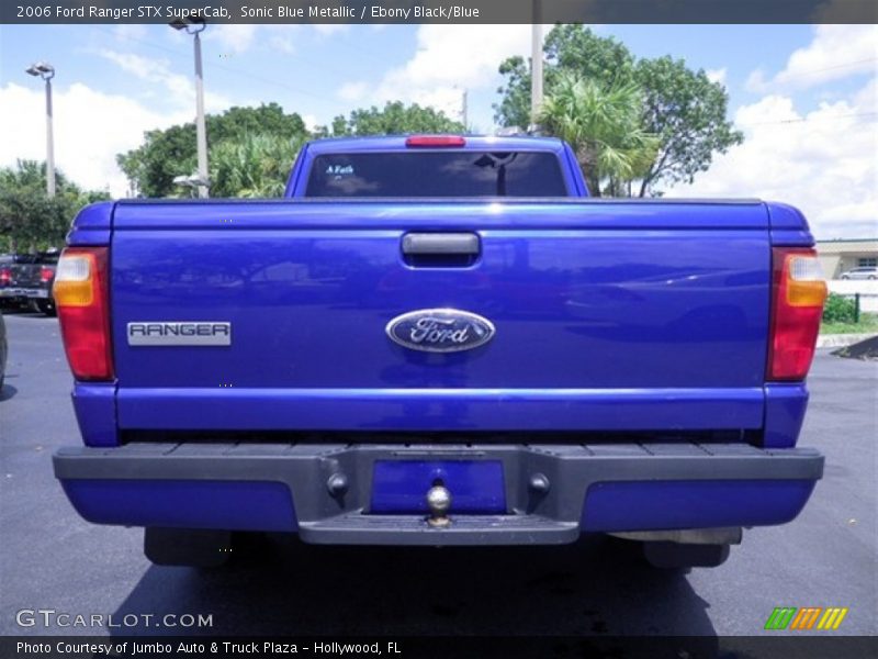 Sonic Blue Metallic / Ebony Black/Blue 2006 Ford Ranger STX SuperCab