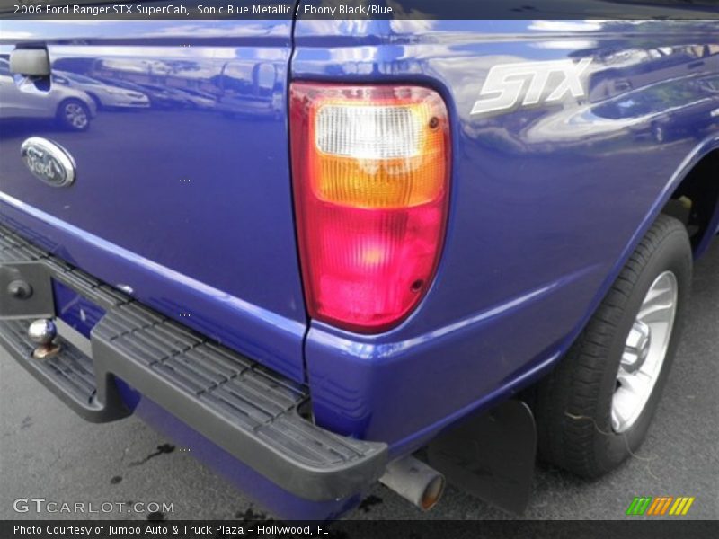 Sonic Blue Metallic / Ebony Black/Blue 2006 Ford Ranger STX SuperCab
