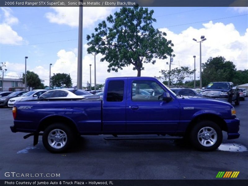 Sonic Blue Metallic / Ebony Black/Blue 2006 Ford Ranger STX SuperCab