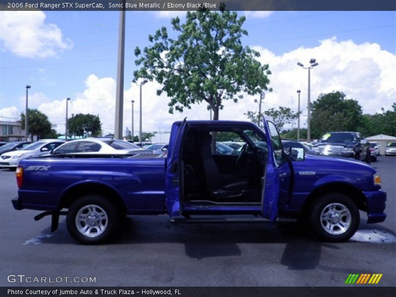Sonic Blue Metallic / Ebony Black/Blue 2006 Ford Ranger STX SuperCab