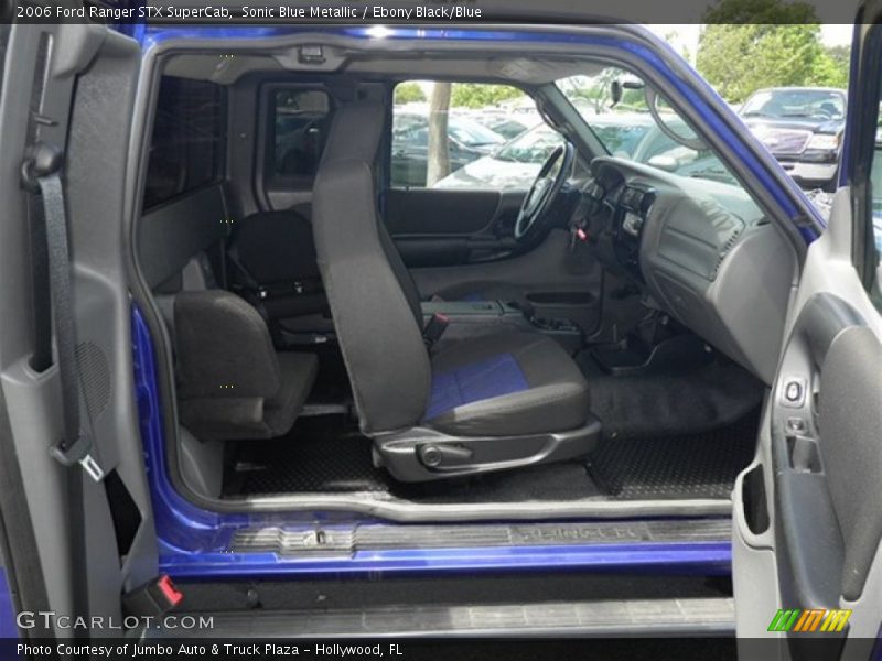 Sonic Blue Metallic / Ebony Black/Blue 2006 Ford Ranger STX SuperCab