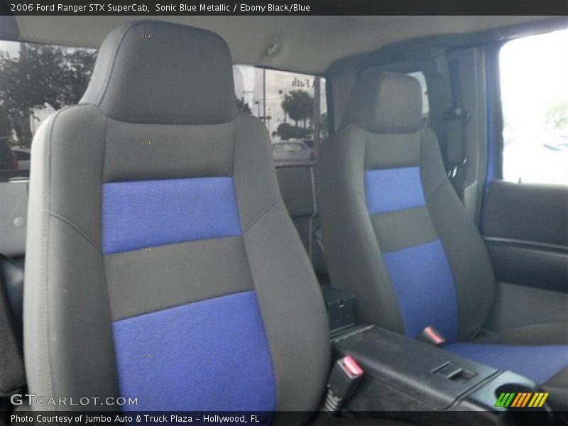  2006 Ranger STX SuperCab Ebony Black/Blue Interior