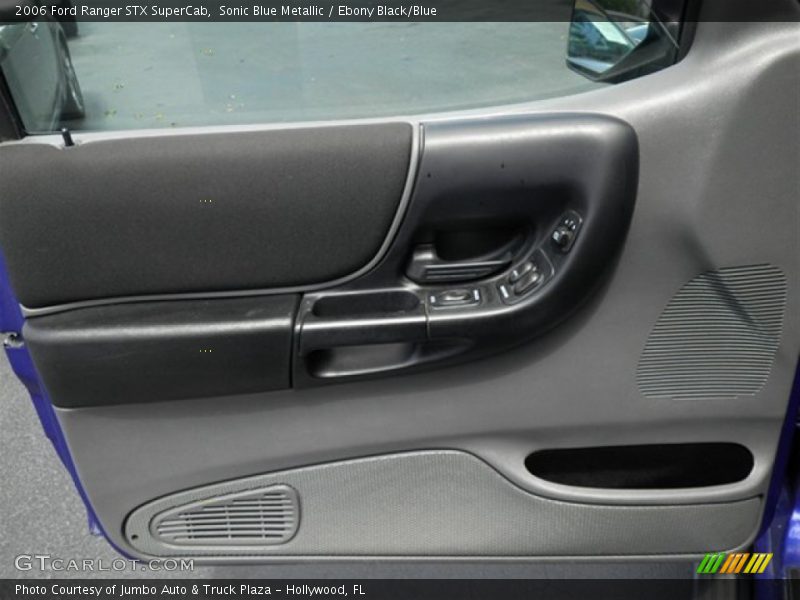 Sonic Blue Metallic / Ebony Black/Blue 2006 Ford Ranger STX SuperCab