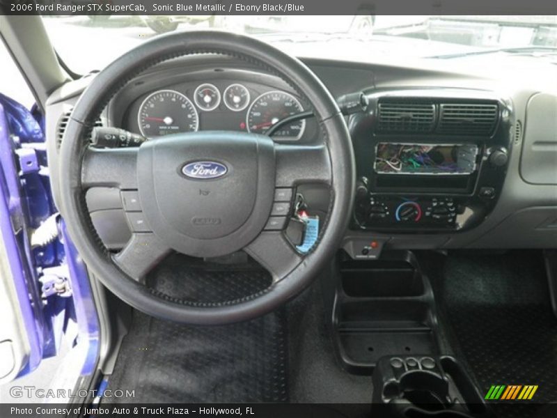 Sonic Blue Metallic / Ebony Black/Blue 2006 Ford Ranger STX SuperCab