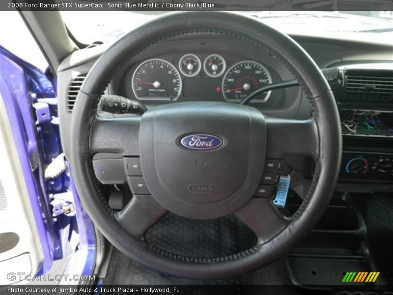 Sonic Blue Metallic / Ebony Black/Blue 2006 Ford Ranger STX SuperCab