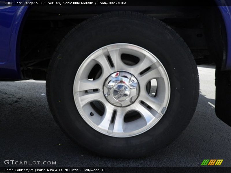 Sonic Blue Metallic / Ebony Black/Blue 2006 Ford Ranger STX SuperCab