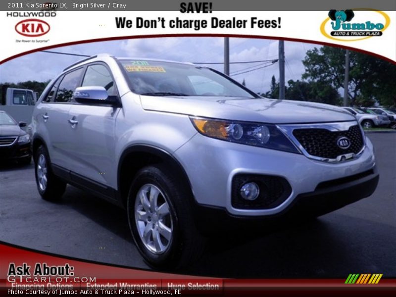 Bright Silver / Gray 2011 Kia Sorento LX