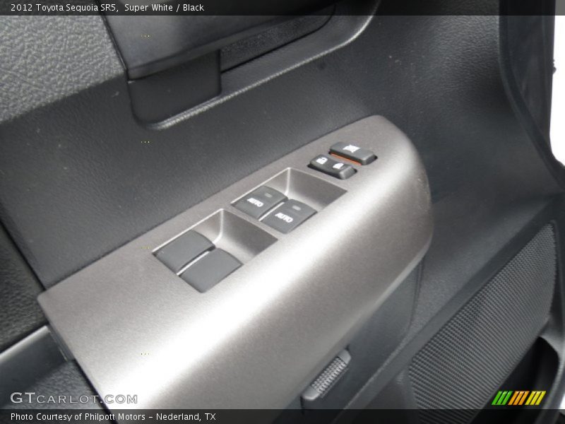 Super White / Black 2012 Toyota Sequoia SR5