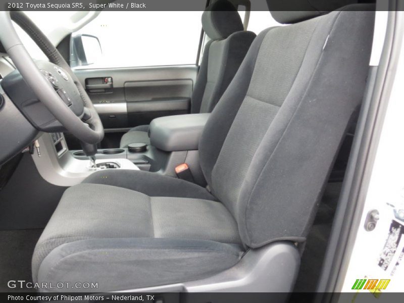 Super White / Black 2012 Toyota Sequoia SR5