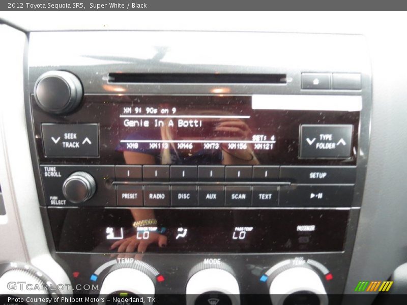 Super White / Black 2012 Toyota Sequoia SR5
