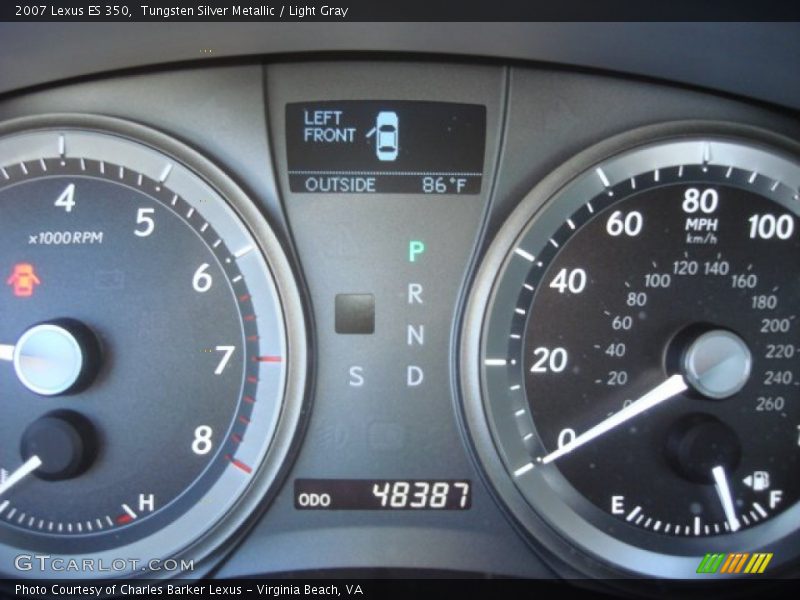 Tungsten Silver Metallic / Light Gray 2007 Lexus ES 350