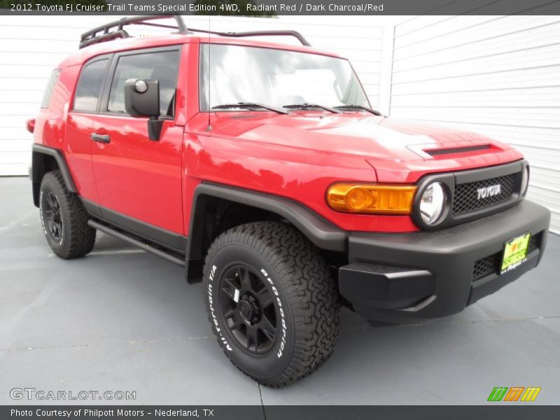 Radiant Red / Dark Charcoal/Red 2012 Toyota FJ Cruiser Trail Teams Special Edition 4WD