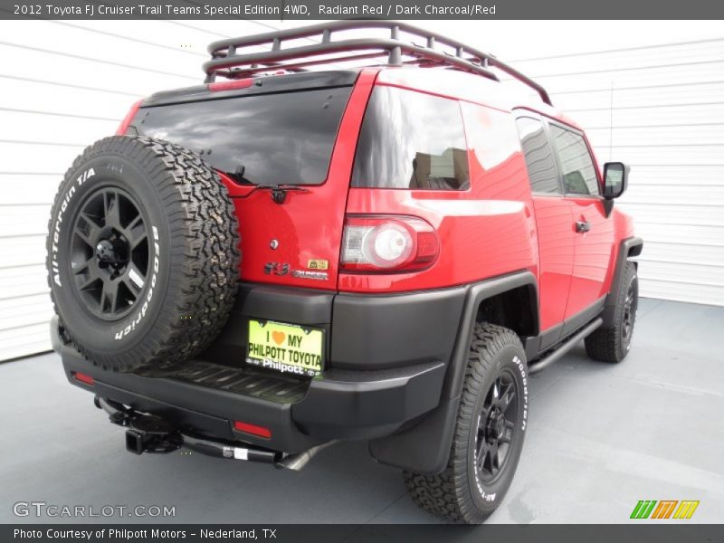 Radiant Red / Dark Charcoal/Red 2012 Toyota FJ Cruiser Trail Teams Special Edition 4WD