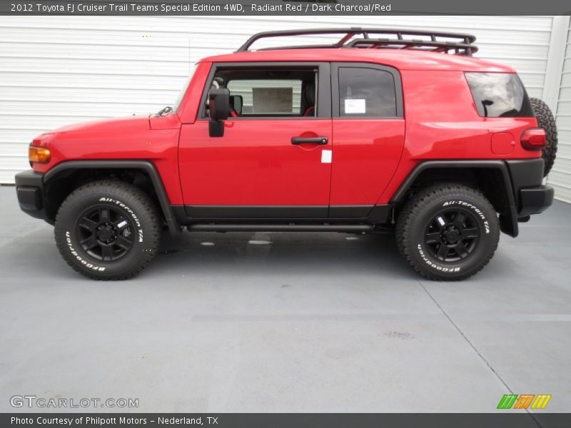 Radiant Red / Dark Charcoal/Red 2012 Toyota FJ Cruiser Trail Teams Special Edition 4WD