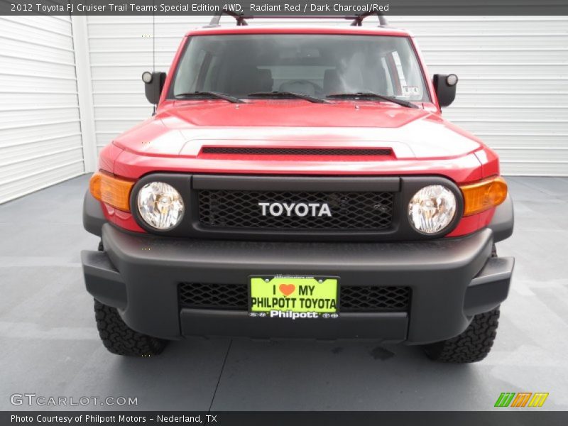 Radiant Red / Dark Charcoal/Red 2012 Toyota FJ Cruiser Trail Teams Special Edition 4WD