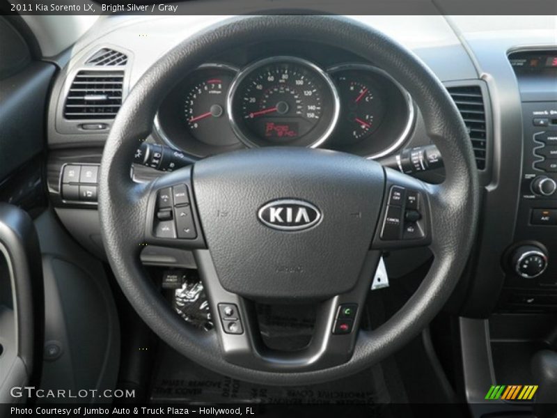 Bright Silver / Gray 2011 Kia Sorento LX