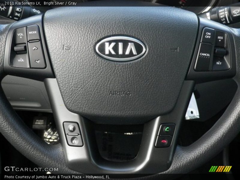 Bright Silver / Gray 2011 Kia Sorento LX