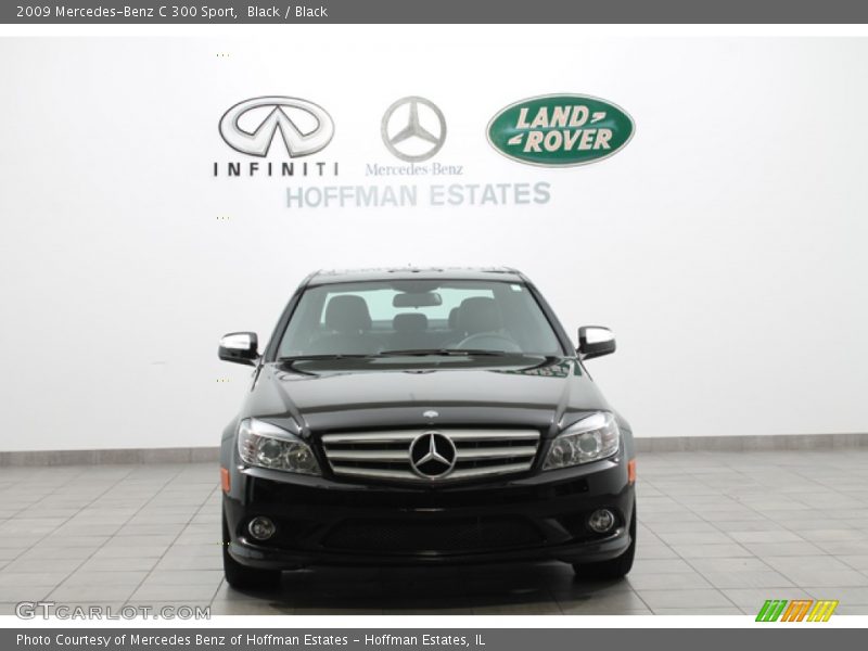 Black / Black 2009 Mercedes-Benz C 300 Sport