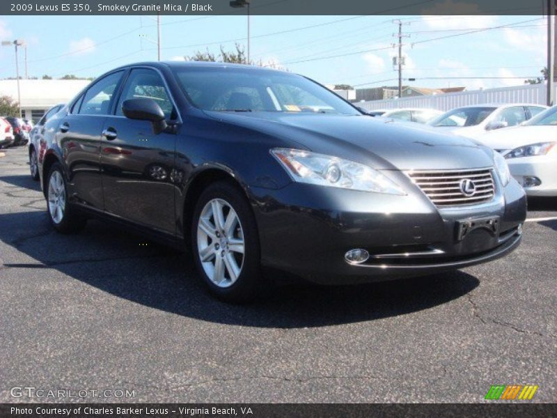 Smokey Granite Mica / Black 2009 Lexus ES 350