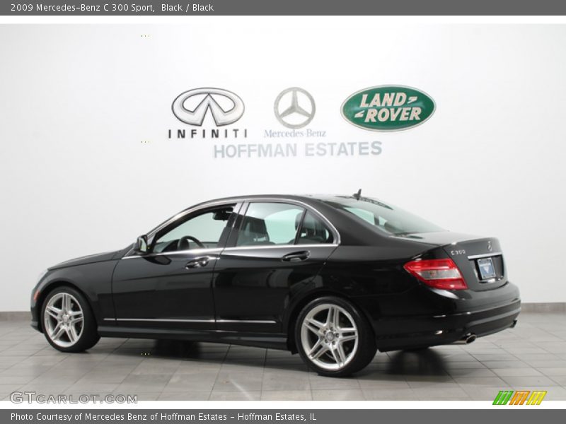 Black / Black 2009 Mercedes-Benz C 300 Sport
