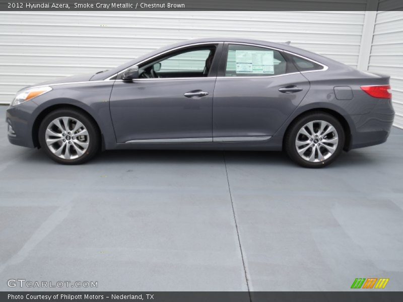 Smoke Gray Metallic / Chestnut Brown 2012 Hyundai Azera