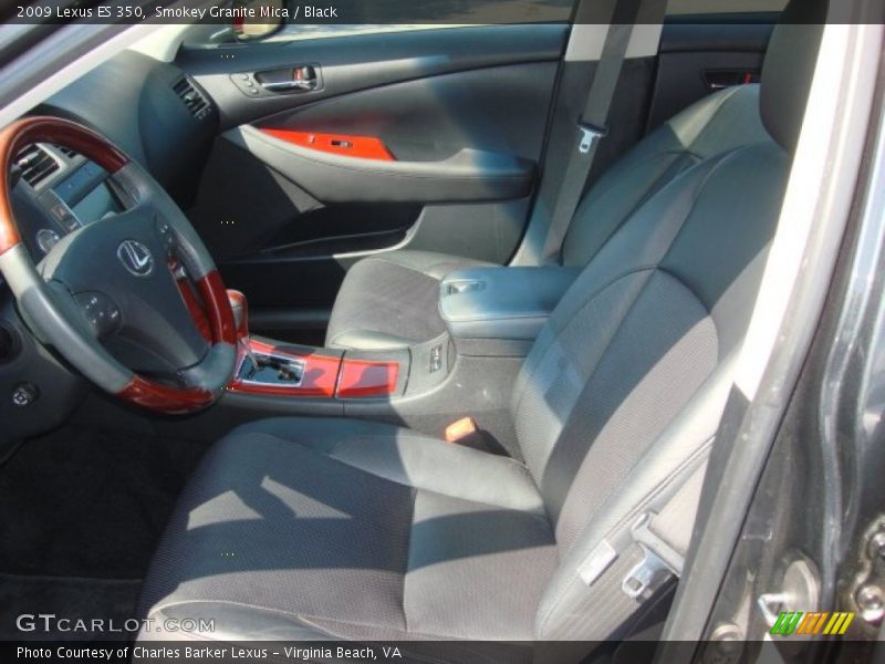 Smokey Granite Mica / Black 2009 Lexus ES 350