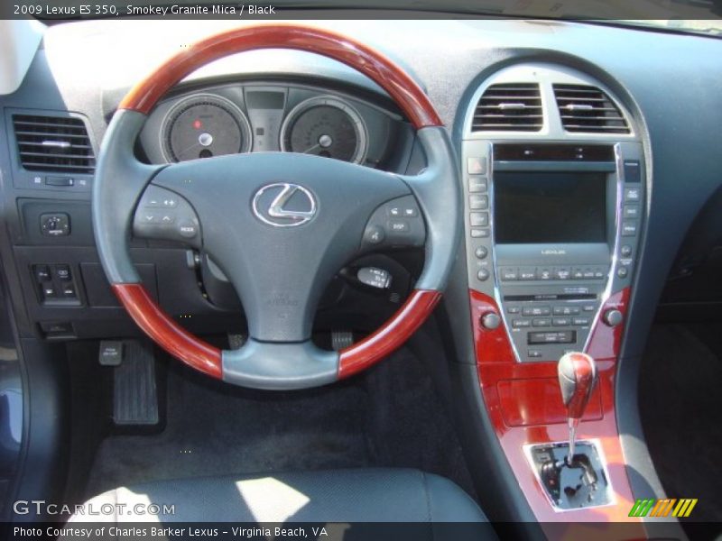 Smokey Granite Mica / Black 2009 Lexus ES 350