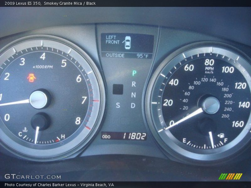 Smokey Granite Mica / Black 2009 Lexus ES 350