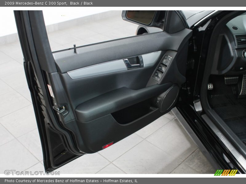 Black / Black 2009 Mercedes-Benz C 300 Sport