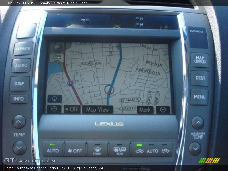 Smokey Granite Mica / Black 2009 Lexus ES 350