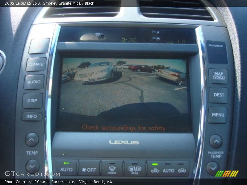Smokey Granite Mica / Black 2009 Lexus ES 350