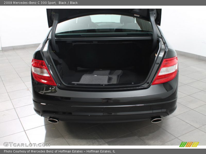 Black / Black 2009 Mercedes-Benz C 300 Sport