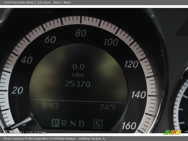 Black / Black 2009 Mercedes-Benz C 300 Sport