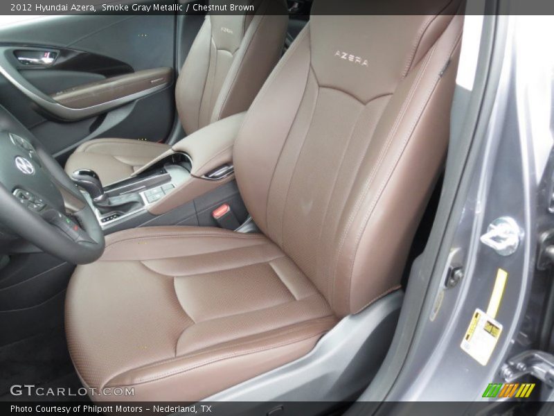 Front Seat of 2012 Azera 