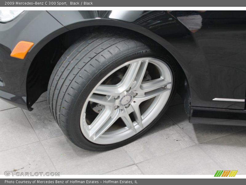 Black / Black 2009 Mercedes-Benz C 300 Sport