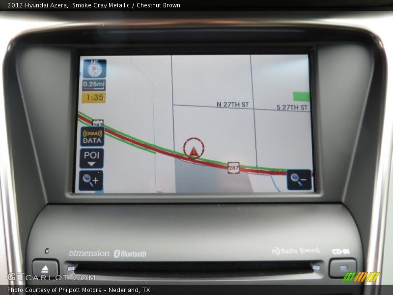 Navigation of 2012 Azera 