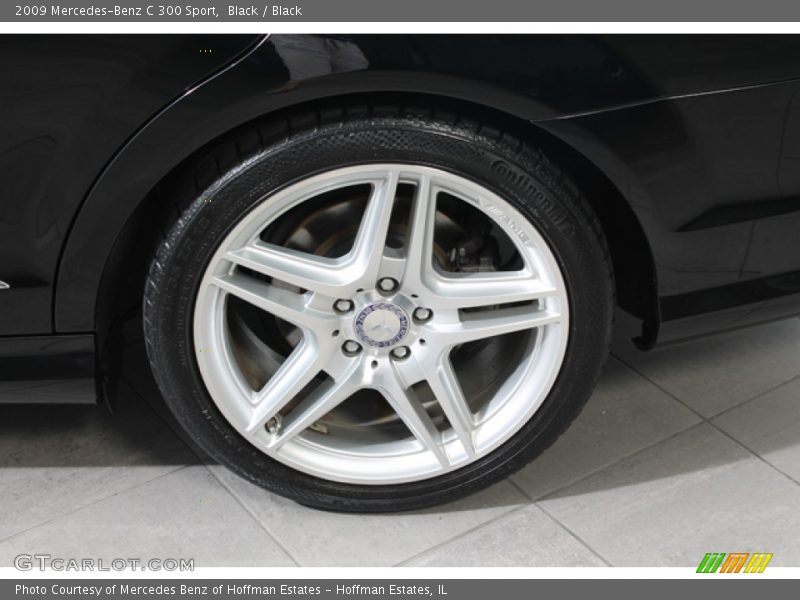 Black / Black 2009 Mercedes-Benz C 300 Sport