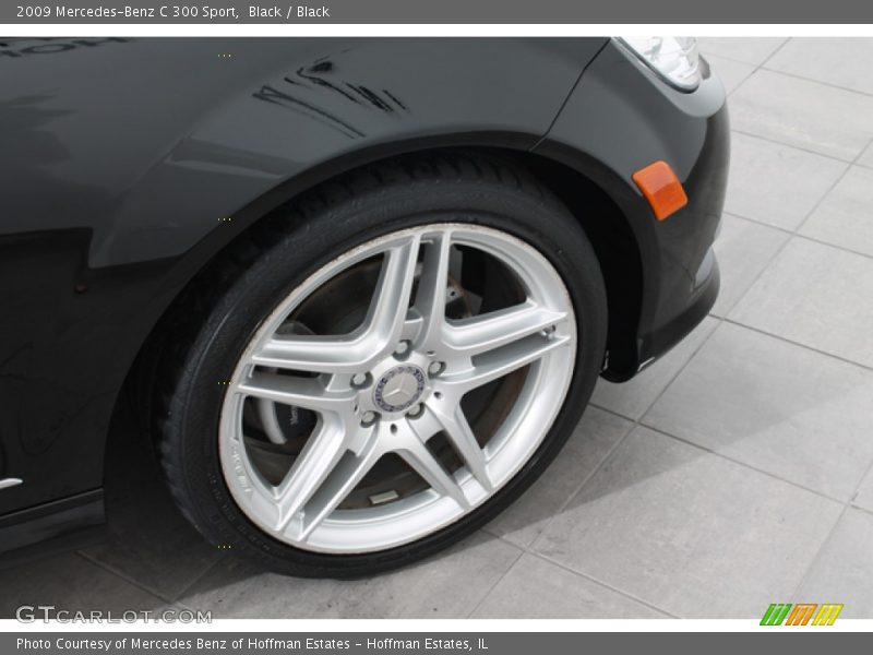 Black / Black 2009 Mercedes-Benz C 300 Sport