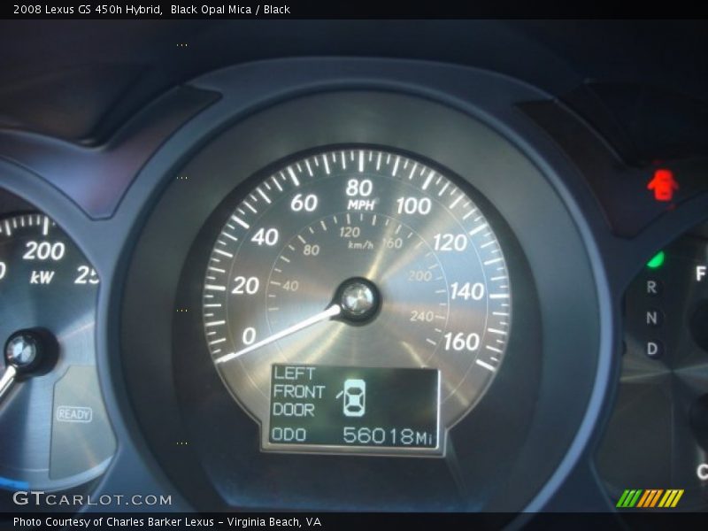 Black Opal Mica / Black 2008 Lexus GS 450h Hybrid