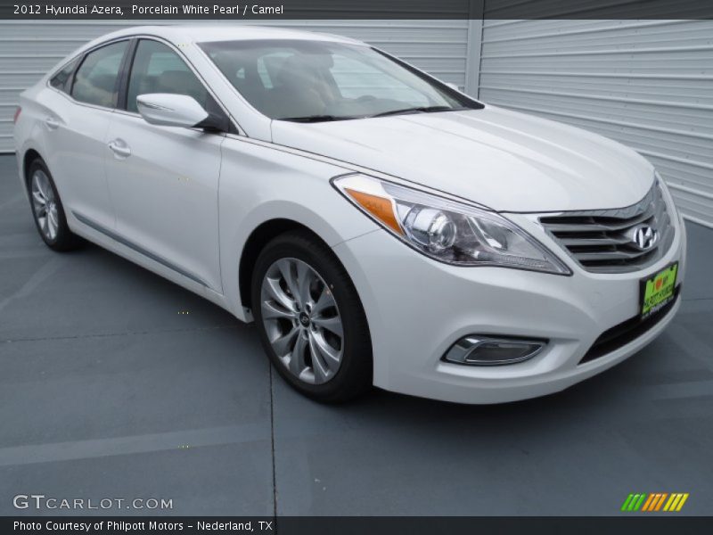 Porcelain White Pearl / Camel 2012 Hyundai Azera