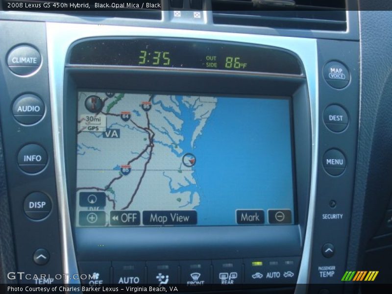 Black Opal Mica / Black 2008 Lexus GS 450h Hybrid