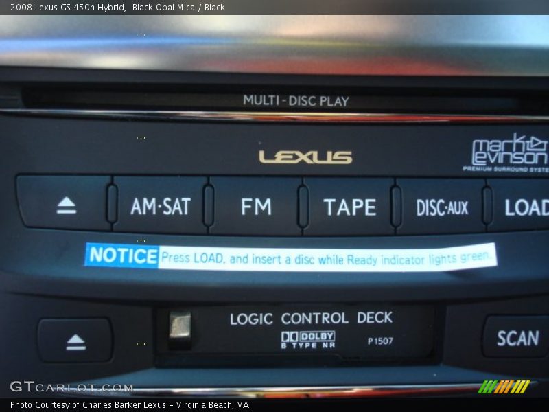 Black Opal Mica / Black 2008 Lexus GS 450h Hybrid