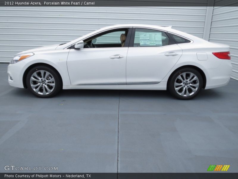 Porcelain White Pearl / Camel 2012 Hyundai Azera